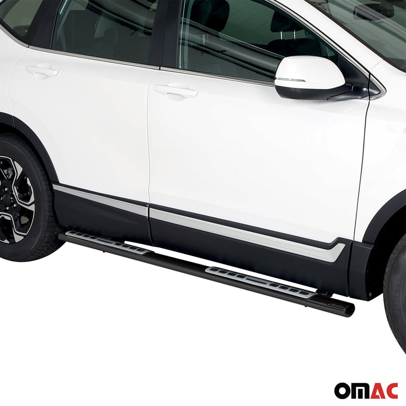 Minigonne laterali in acciaio inossidabile per Honda CR-V Hybrid 2019-2025 Nero
