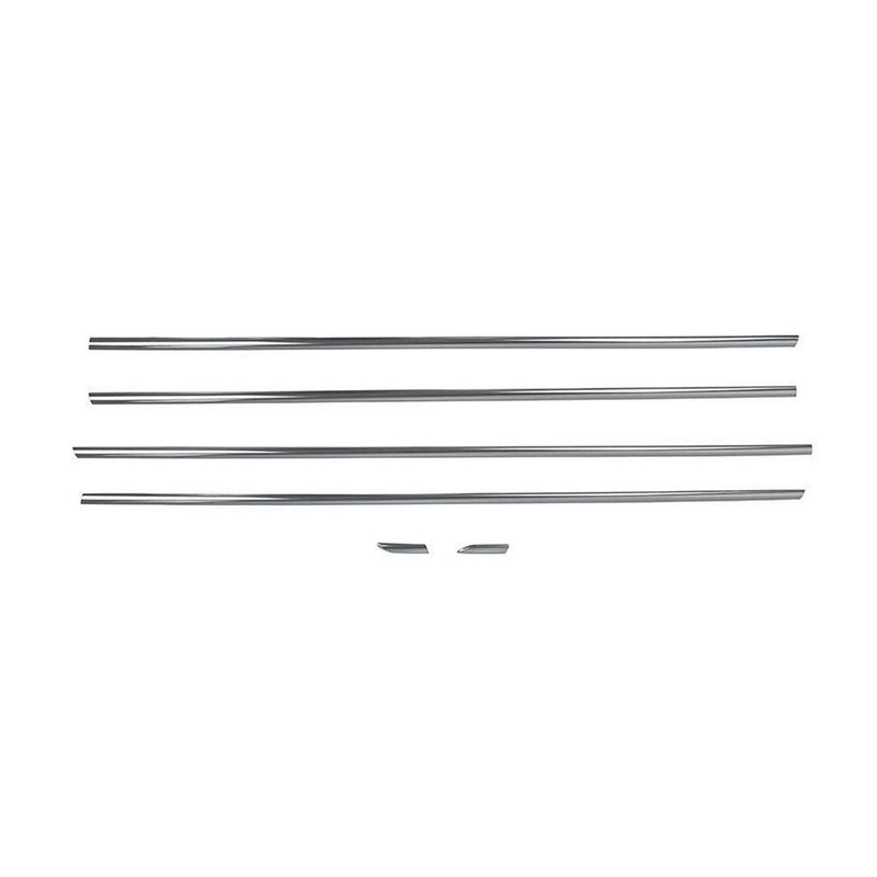 Listelli decorativi per finestrini per Chevrolet Cruze hatchback dal 2011 in acciaio inox, 6 pezzi 