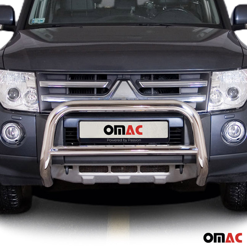 Protezione anteriore per Subaru Pajero 2007-2014 ABE acciaio argento 