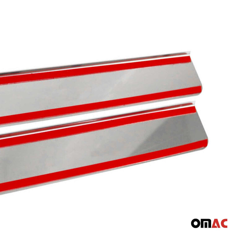 Soglie porte Edition per Ford Ka 1996-2025 acciaio inox argento 2x