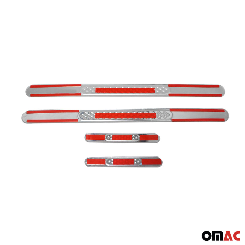 Soglie porte per Seat Mii VW Up Skoda Citigo acciaio inox 4x