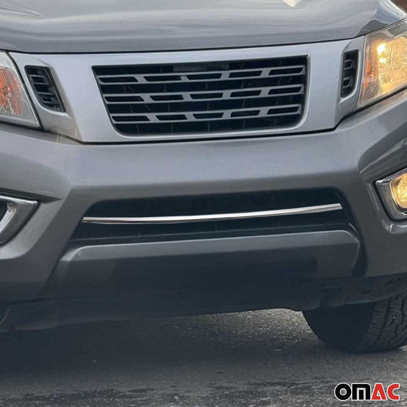 Strisce griglia per Nissan Navara 2016-2020 in acciaio inox argento 