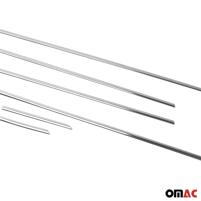Strisce di finitura per finestrini per Hyundai i30 hatchback 2012-2017 in acciaio inox, 8 pezzi