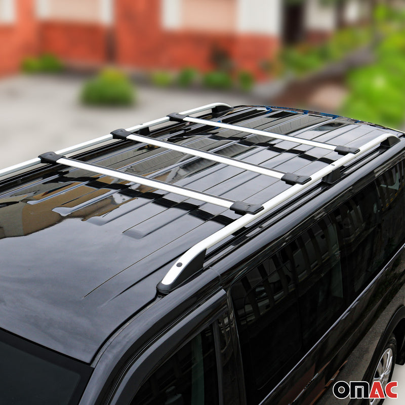 Portapacchi da tetto per VW Transporter T5 Caravelle Multivan Alu Grey 3x