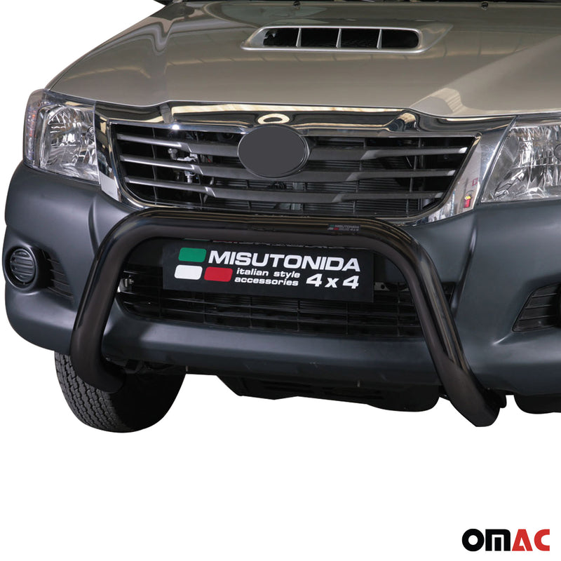 Barra di protezione anteriore per Toyota Hilux 2011-2015 ø76mm acciaio nero 