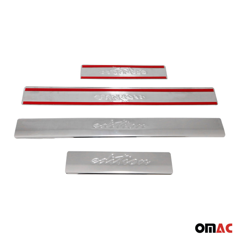 Protezioni battitacco per Nissan Navara 2015-2025 in acciaio inox, 4 pezzi