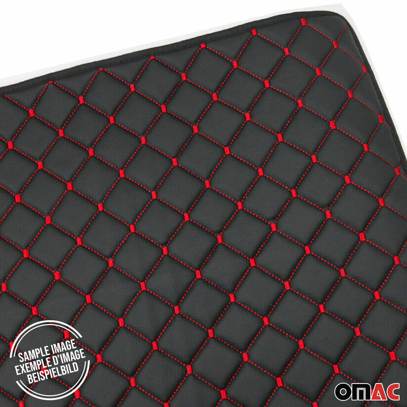 Tappetino per bagagliaio in similpelle per BMW X5 E70 2006-2013 Nero Rosso