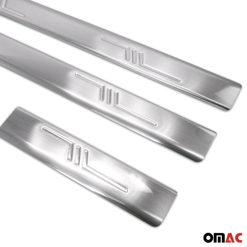 Soglie porte per Peugeot 4008 2012-2017 in acciaio inox argento 4 pezzi