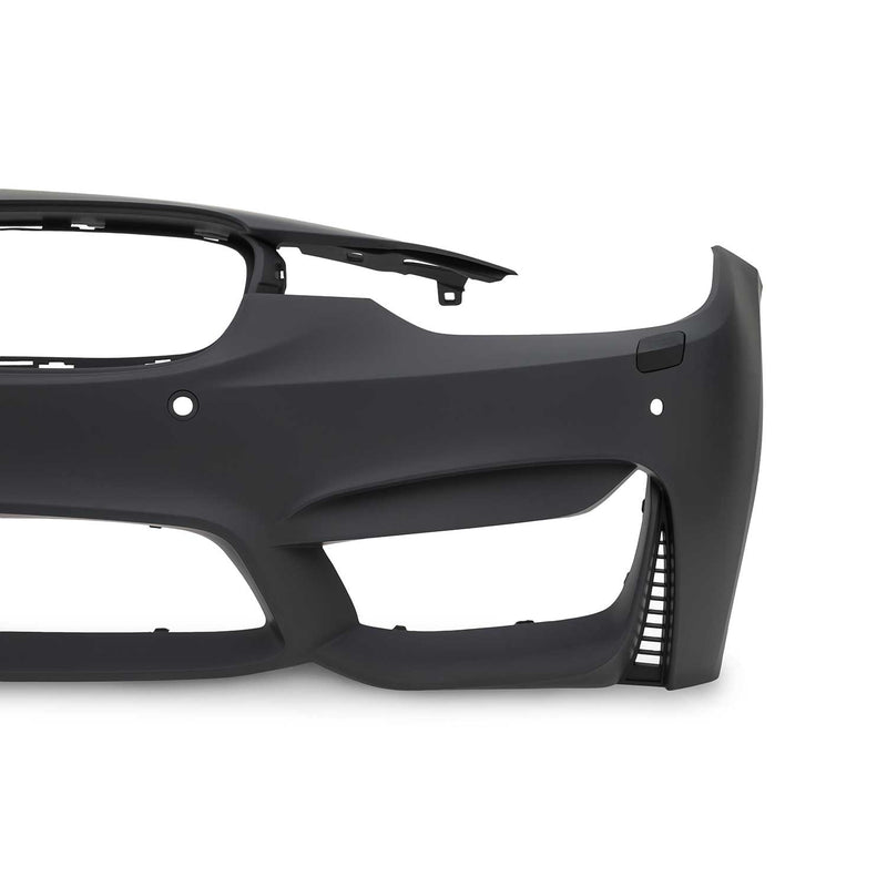 Paraurti anteriore JOM per BMW F30 incl. LCI 2011-2019 SRA + PDC Nero