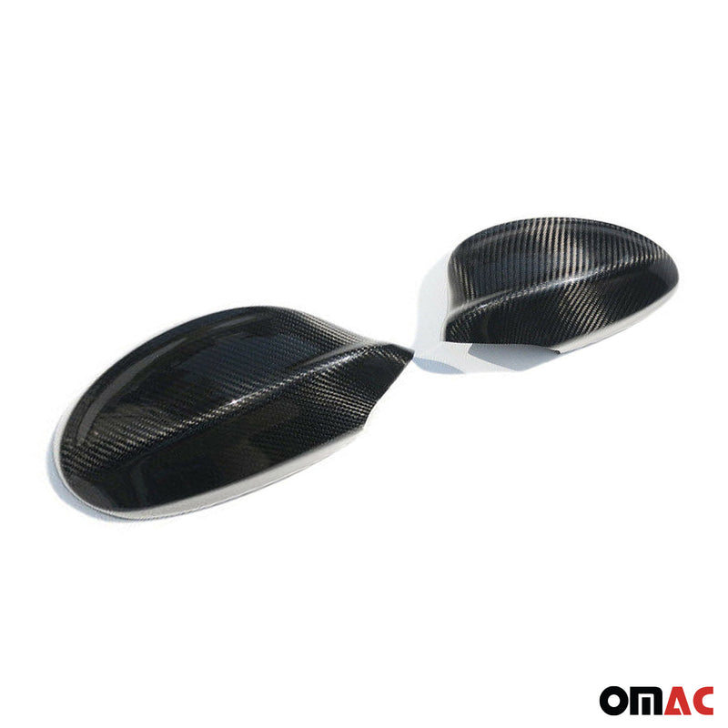 Calotte specchietti retrovisori per BMW Serie 3 E90 E91 2005-2013 in fibra di carbonio nera 