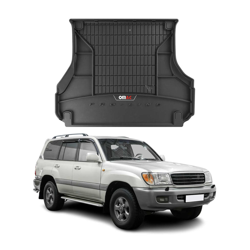 OMAC Gummi Kofferraumwanne für Toyota Land Cruiser J100 1998-2007 Schwarz TPE
