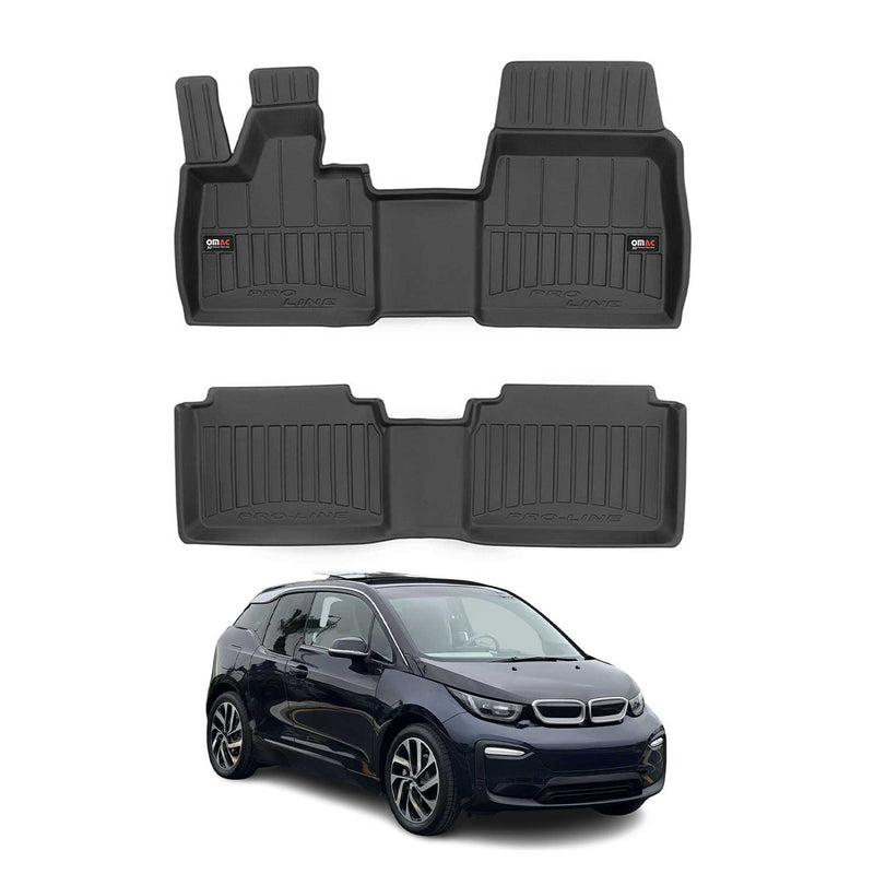 Tappetini BMW i3 I01 2013-2023 in TPE nero, 2 pezzi