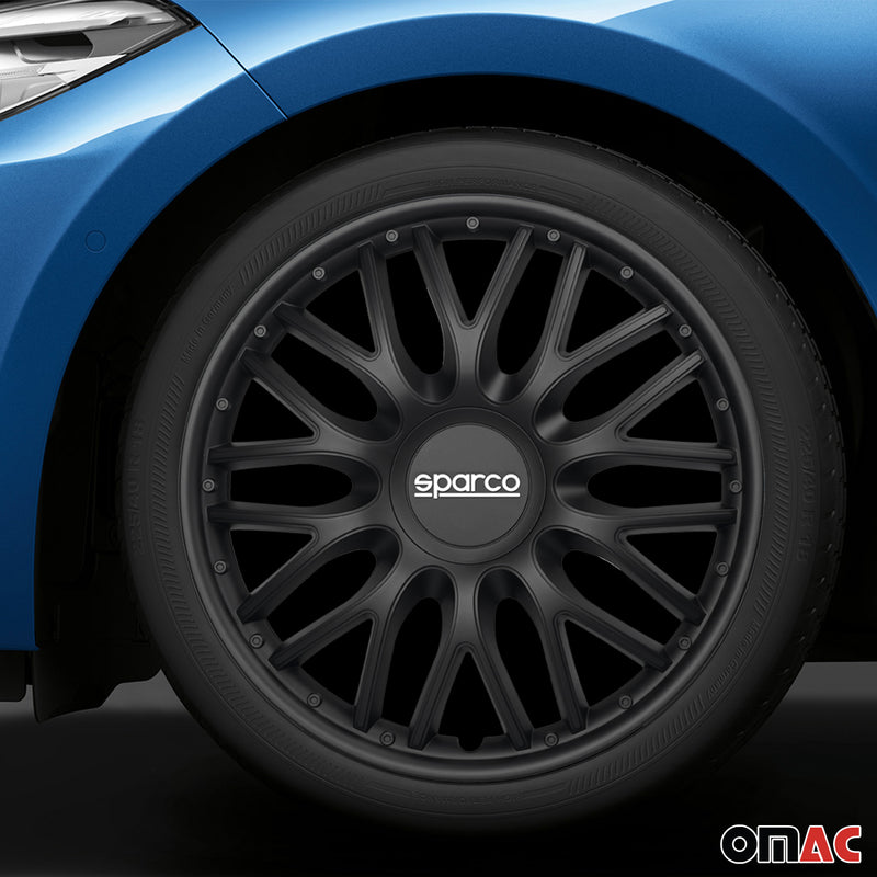Coprimozzi Sparco 15 pollici Roma Nero 4 pezzi