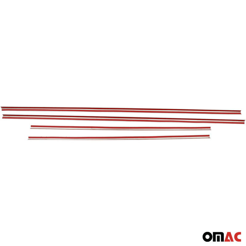 Listelli decorativi per finestrini per Land Rover Discovery 2009-2016 in acciaio inox cromato 4x