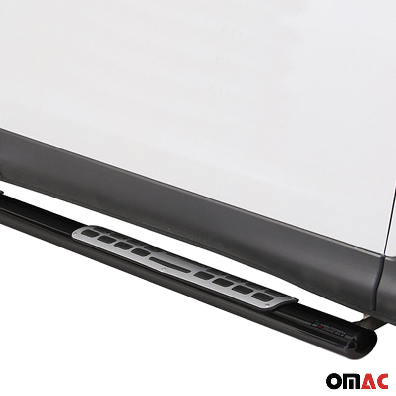Minigonne laterali in acciaio inox per Honda CR-V 2012-2015 Nero