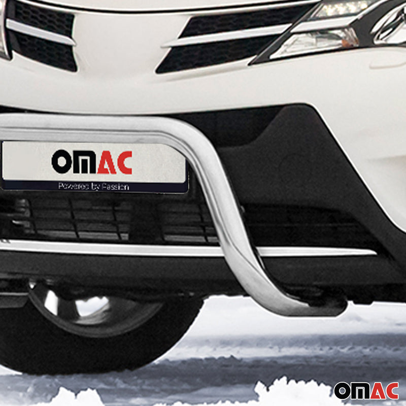 Protezione anteriore in acciaio per Toyota RAV4 2013-2015 con ABE Silver 
