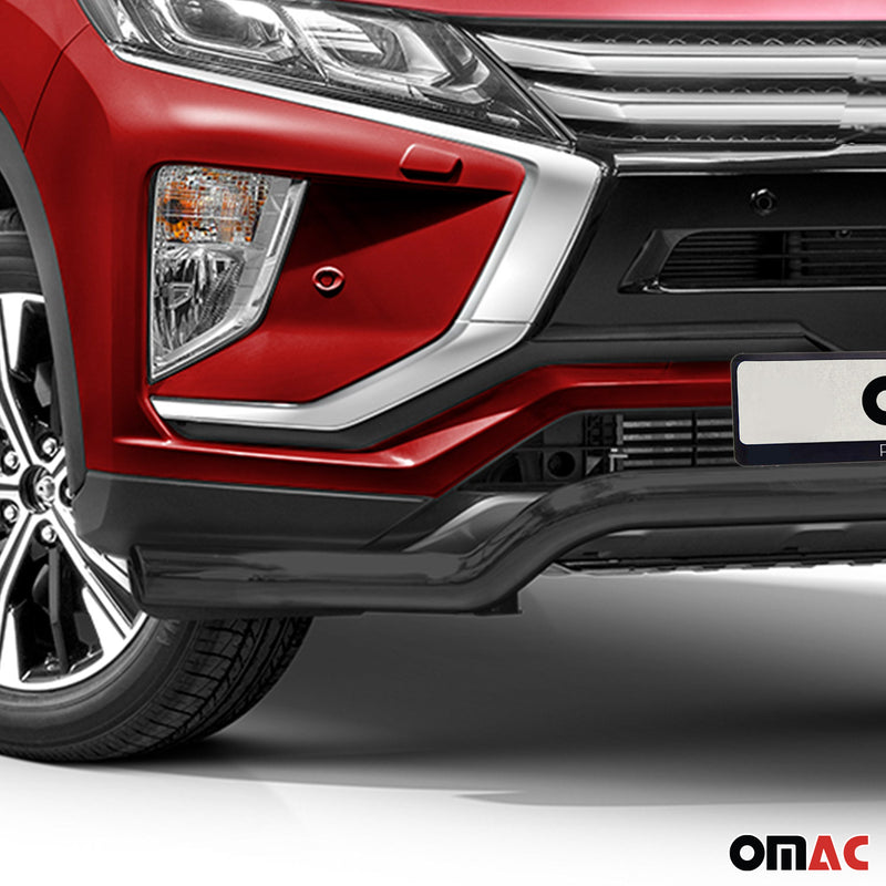 Barra di protezione anteriore per Mitsubishi Eclipse Cross 2017-22 con ABE Nero 