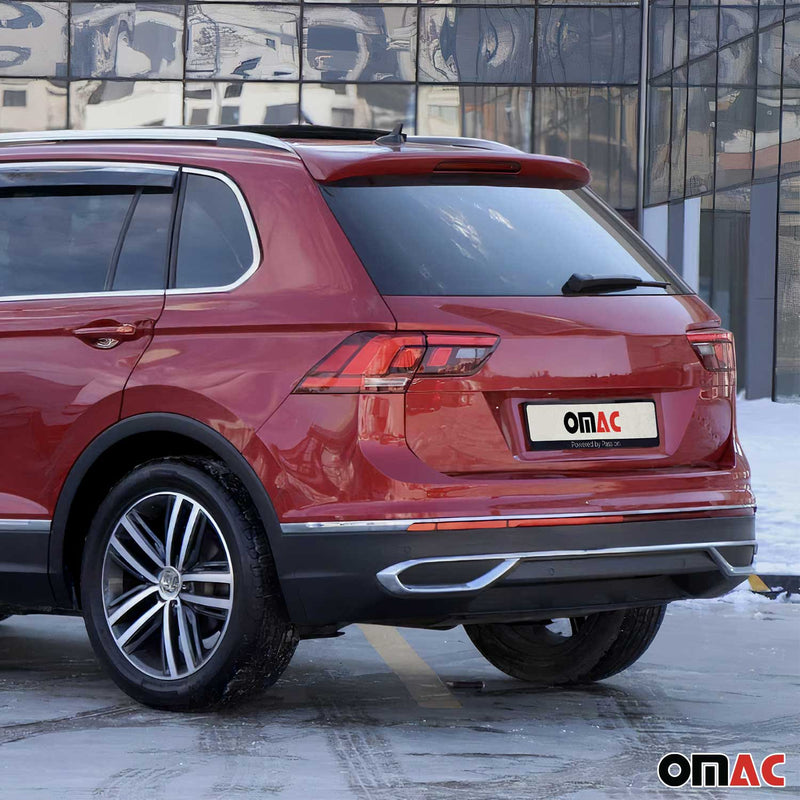 Diffusore paraurti, telaio di scarico per VW Tiguan AD 2020-2024 in acciaio inox, 3 pezzi