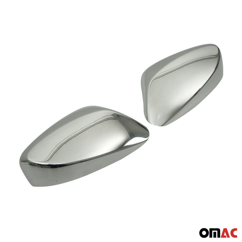 Calotte specchietti per Hyundai i30 Elantra Veloster 2010-2017 in acciaio inox argento 2 pezzi