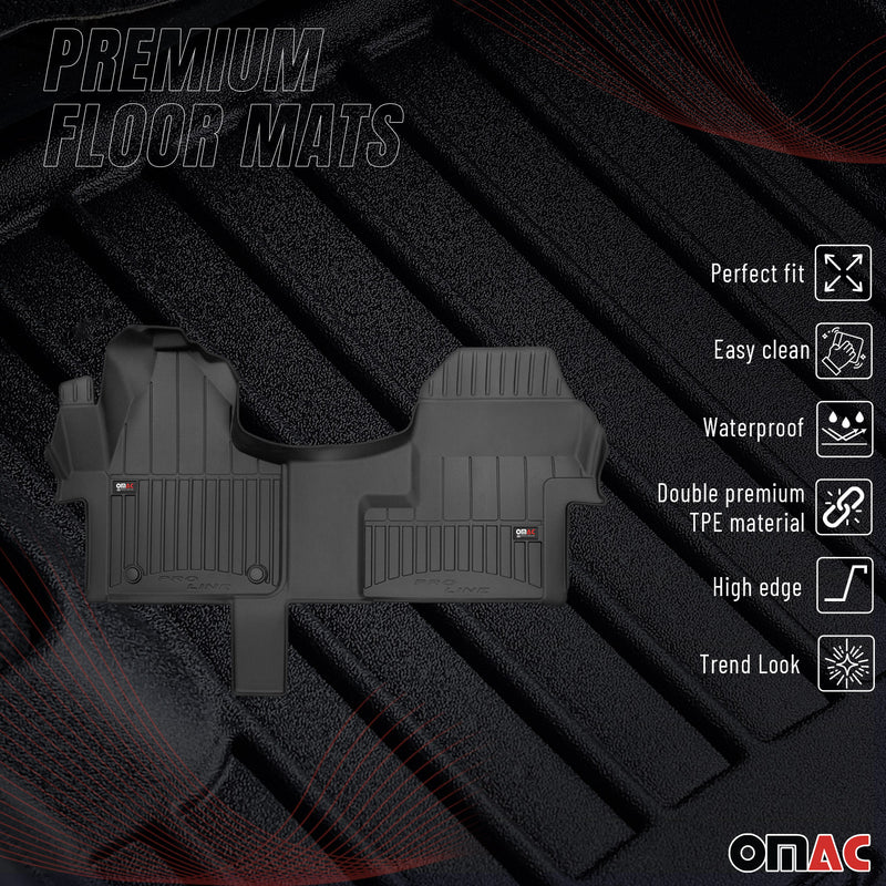 Tappetini in TPE neri per Mercedes Sprinter W907 2018-2025, 1 pz.