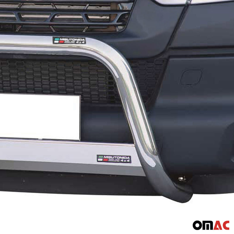 Barra anteriore in acciaio inox per Iveco Daily 2013-2021 Grigio Ø 63 mm