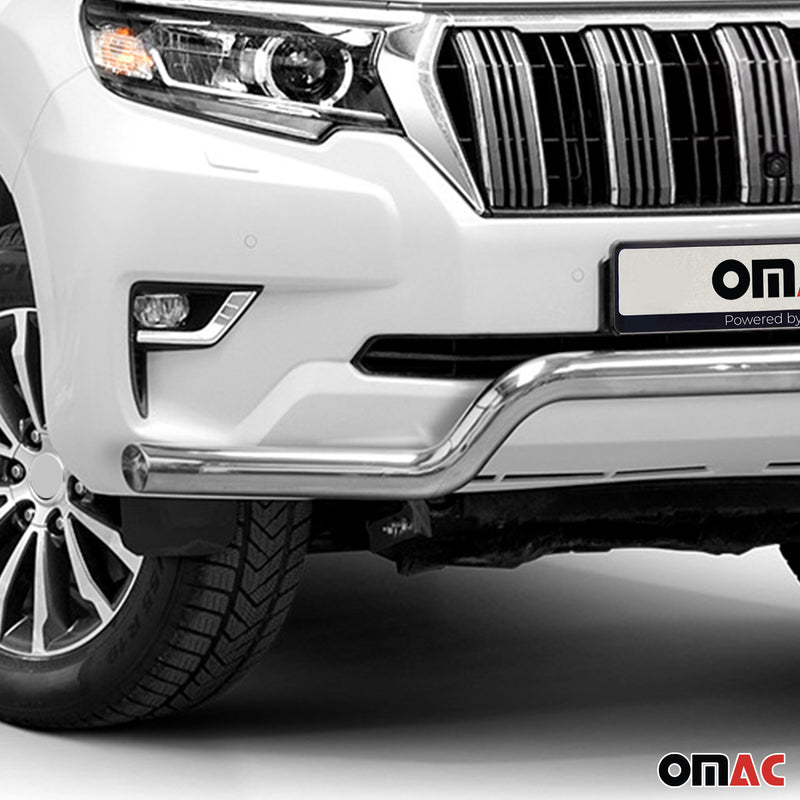 Frontbügel Frontschutzbügel für Toyota Land Cruiser 150 2017-2022 Silber ABE