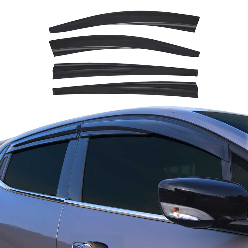 4 deflettori d'aria e deflettori antipioggia per Renault Megane Hatchback 2008-2016 scuri