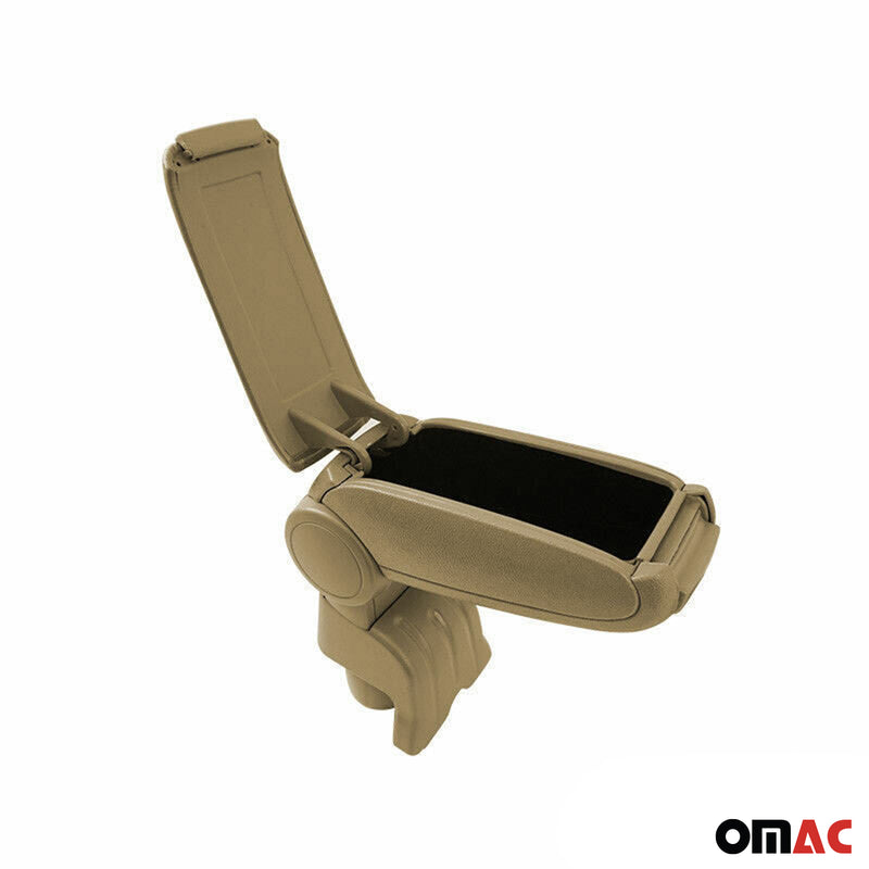 Bracciolo centrale per VW Polo 6R Berlina 5P 2009-2017 in similpelle ABS Beige 