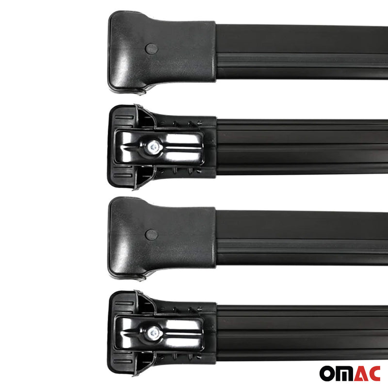 Dachträger Grundtäger für Mercedes Viano Vito W639 2003-2014 75kg Schwarz 4 tlg