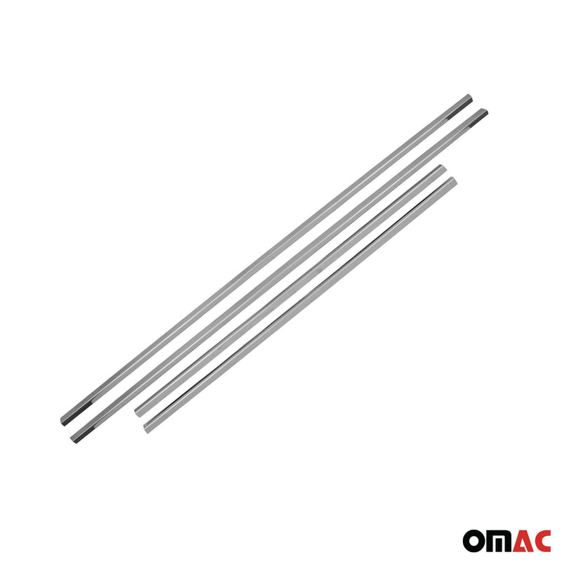 Listelli decorativi per finestrini per Land Rover Discovery 2009-2016 in acciaio inox cromato 4x