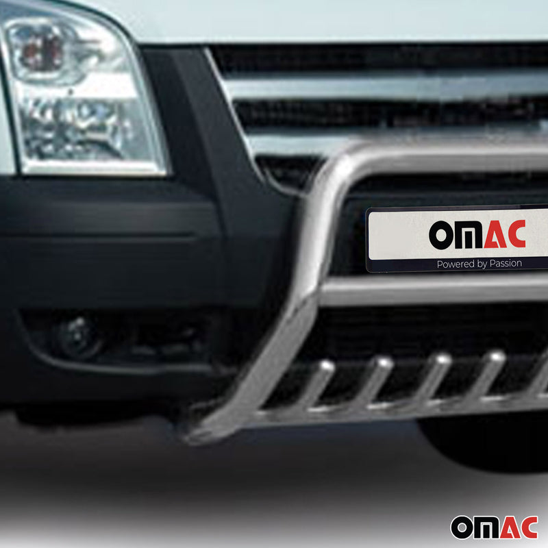 Protezione anteriore per Ford Transit 2006-2012 con bull bar ABE argento