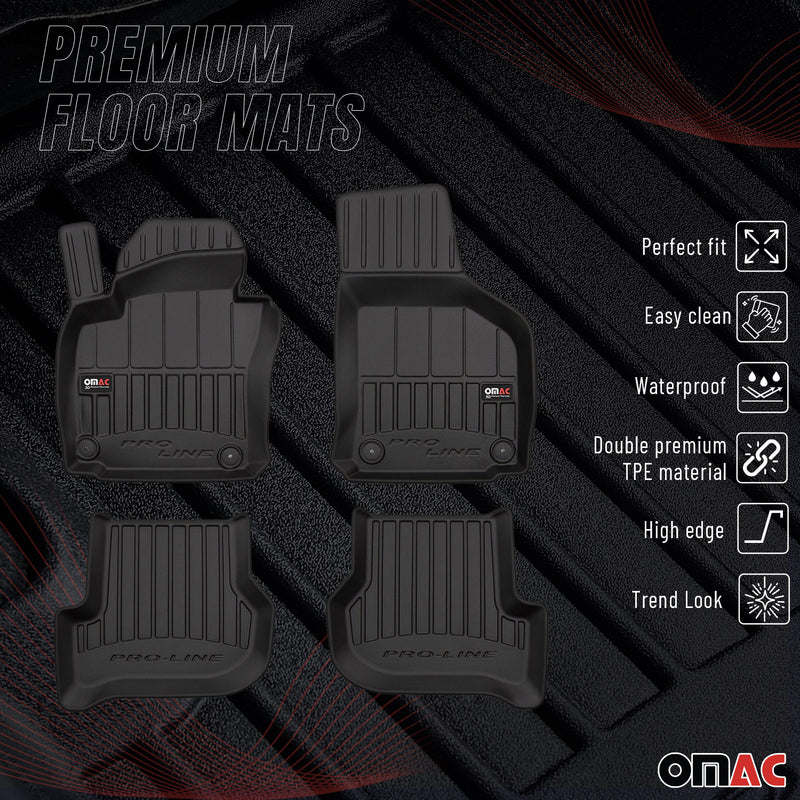 Tappetini Skoda Octavia 2004-2013 TPE Nero 4 pezzi