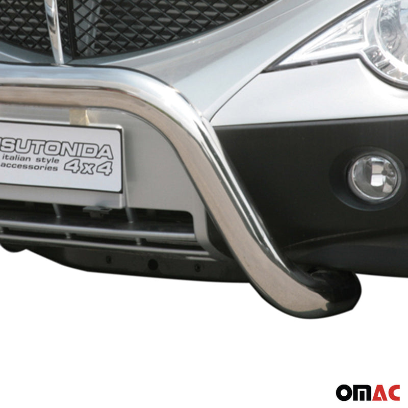 Barra di protezione anteriore per Ssangyong Actyon Sports 2007-2012 ø76 grigio acciaio