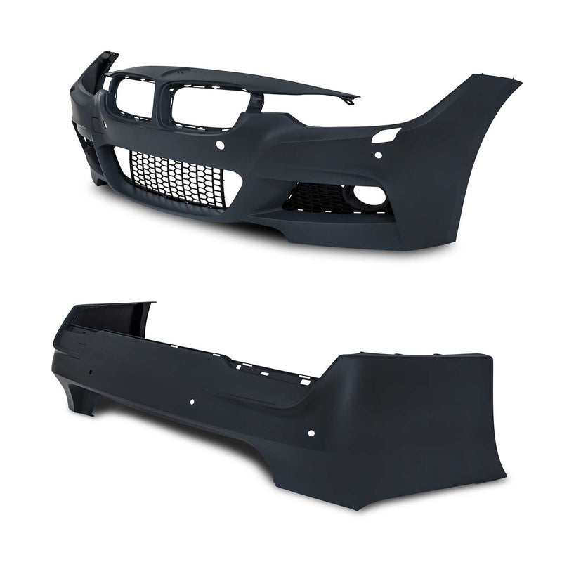 JOM Stoßstangen Kit & Seitenschweller für BMW F30 2011-2015 Schwarz