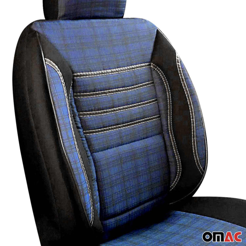 Coprisedili per VW T6 T6.1 tutti i modelli 2015-2024 Nero Blu 2 posti anteriori