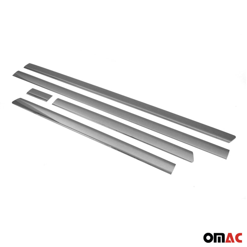 Protezione per porta laterale con striscia in acciaio inox scuro per VW Multivan T5 2003-2015 L1 5 pezzi