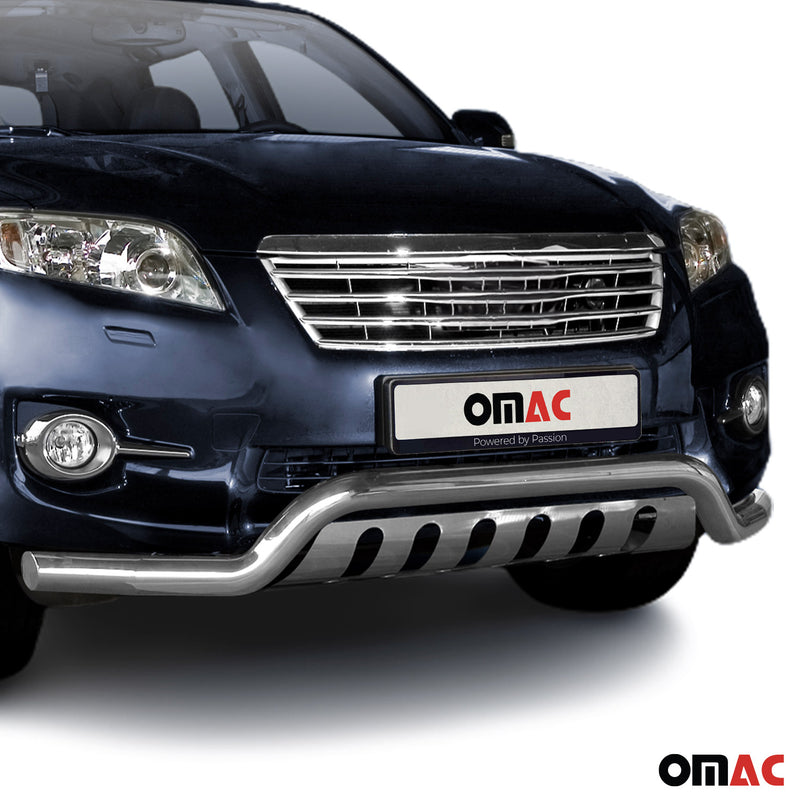 Protezione anteriore per Toyota RAV4 2010-2013 in acciaio inox con ABE argento 