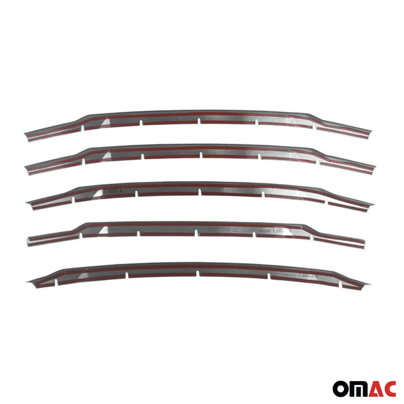 Strisce griglia per Ford Tourneo Courier 2018-2024 Cromate Scure 5x 