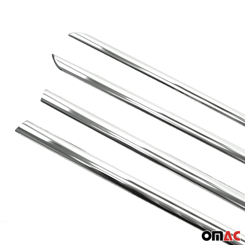 Listelli decorativi per finestrini Opel Astra H 2009-2013 in acciaio inox cromato, 4 pezzi