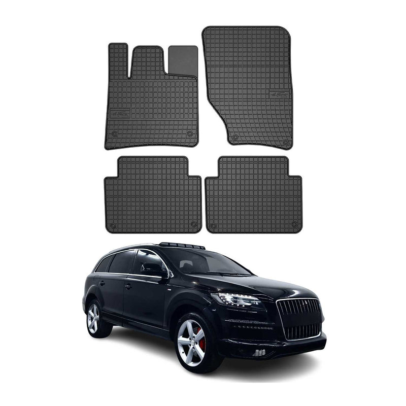 2006-2015 Audi Q7 4LB Fußmatten Gummi Schwarz 4 tlg