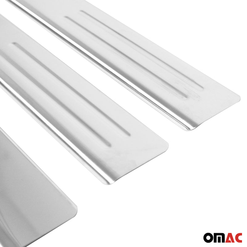 Soglie porte per Dacia Duster 2010-2018 in acciaio inox argento 4 pezzi