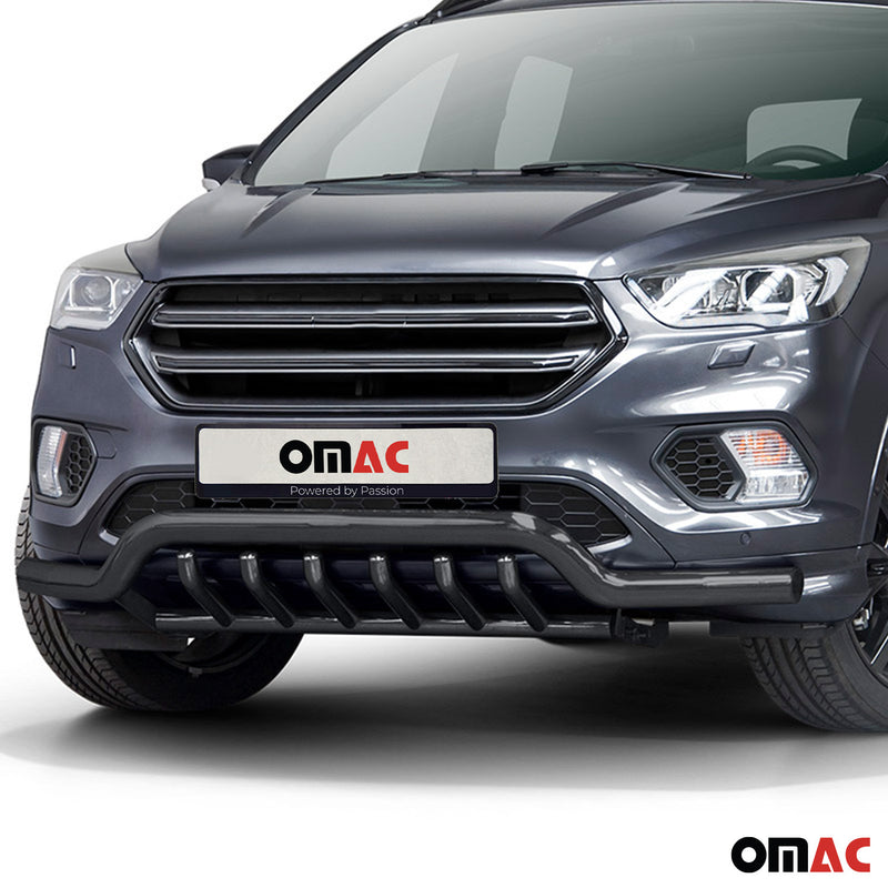 Barra di protezione anteriore per Ford Kuga 2017-2025 con ABE acciaio nero 