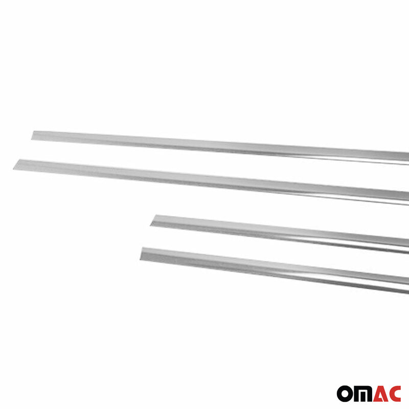 Listelli decorativi per finestrini Suzuki Swift 2010-2017 in acciaio inox cromato, 4 pezzi 