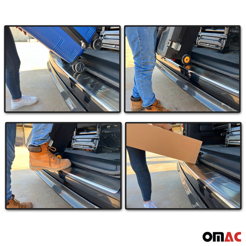 Protezione soglia di carico per Mercedes Vito W447 2014-2025 in acciaio inox cromato spazzolato