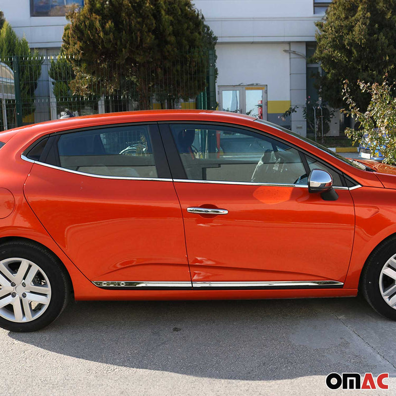 Listelli decorativi per finestrini per Renault Clio 2019-2025 in acciaio inox cromato 8 pezzi 