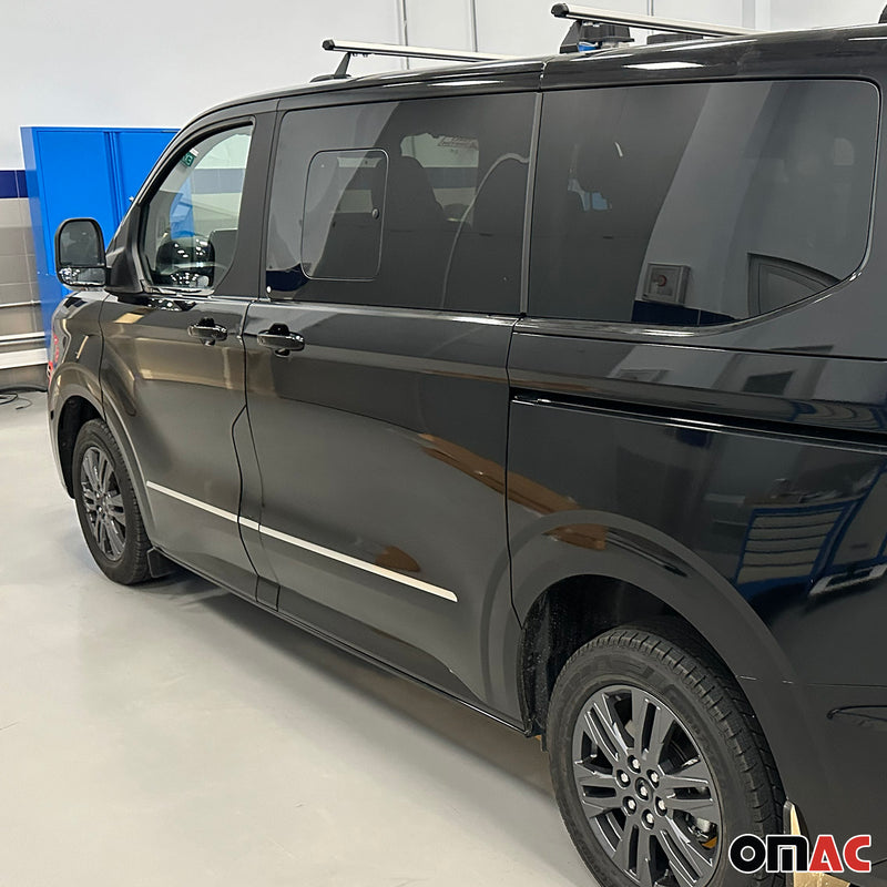 Striscia laterale per porta per Volkswagen Transporter T7 2024-2025 in acciaio inox 5x