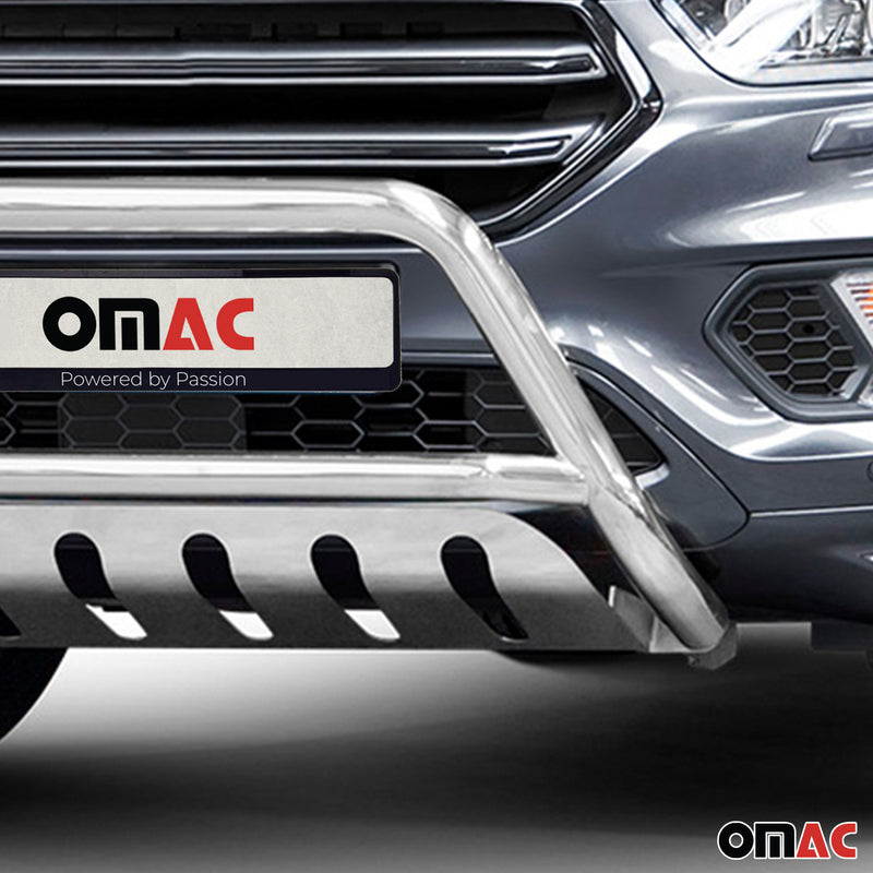 Protezione anteriore per Ford Kuga 2017-2025 in acciaio argento con ABE 