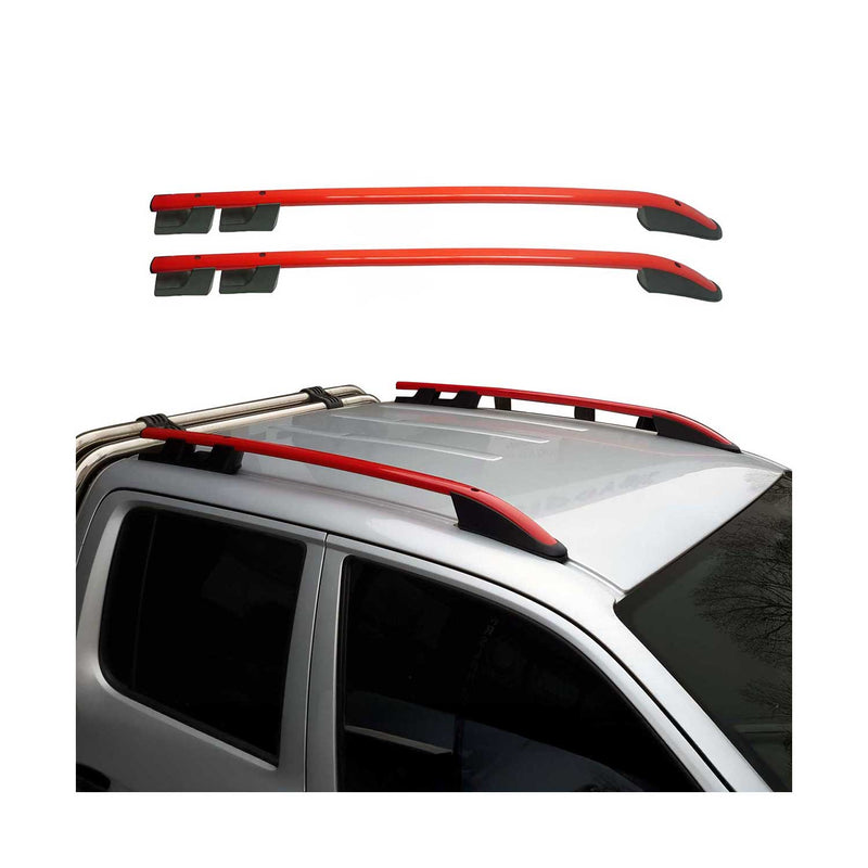 Barre trasversali per tetto in alluminio per VW Amarok DoubleCab 2010-2022 ABE Rosso 2 pezzi
