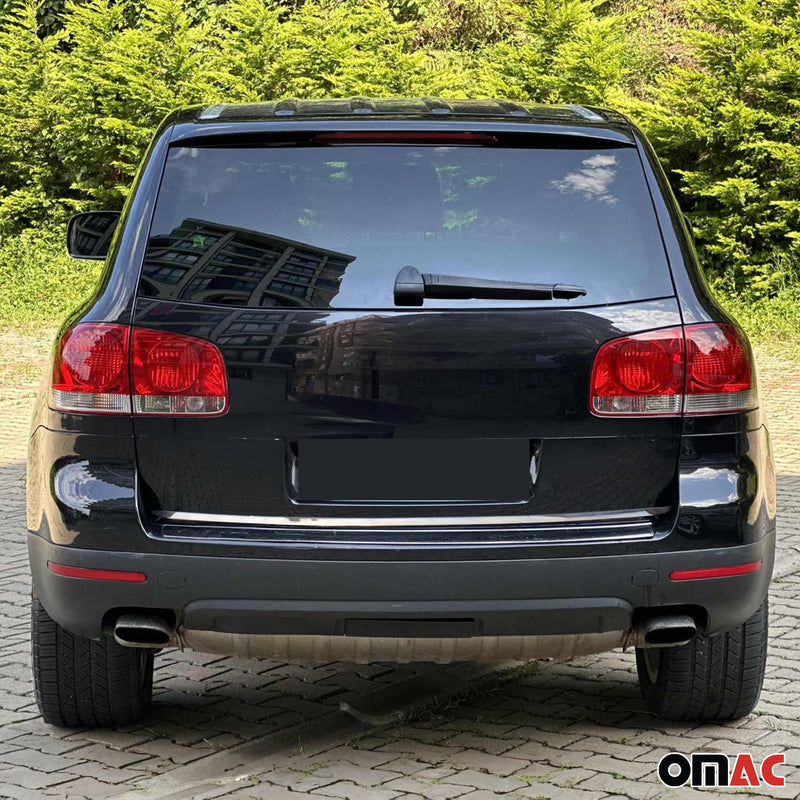 Listello decorativo inferiore per bagagliaio per VW Touareg 2002-2010 in acciaio inox cromato 
