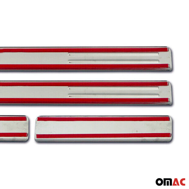 Soglie porte esclusive per Citroen C1 C3 C8 DS4 C-Crosser Cromate 4x